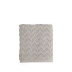 Chakra Zigzag Pamuklu Yüz Havlusu 50 X 80 Cm - Gri