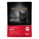Challenge Pouch Sığır Etli 85 gr Yetişkin Kedi Konservesi