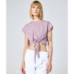 Champion 117178-PS162 Eco Future Crewneck Mor Kadın T-Shirt