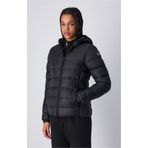 Champion 117568-KK001 Hooded Polyfilled Siyah Kadın Outdoor Mont