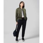 Champion 117584-KK001 Script Shop Rib Cuff Pants Siyah Kadın Eşofman Altı