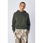 Champion 117597-GS508 Surplus + Utility Hooded Yeşil Kadın Sweatshirt