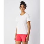 Champion 117728-WW048 Mineral Dye SS Tee Beyaz Kadın T-Shirt