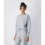 Champion 117842-EM021 C-Tech Crewneck Gri Kadın Sweatshirt