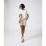 Champion 118154-MS099 Bej High Summer Shorts Kadın Şort