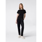 Champion 118789-KK001 Crewneck T-Shirt Siyah Kadın T-Shirt