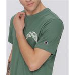 Champion 218521-GS506 City Explorer Crewneck Yeşil Erkek T-Shirt