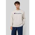 Champion 220254-ES057 Script Shop Crewneck Bej Erkek Sweatshirt