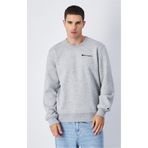 Champion 220259-EM021 Script Shop Crewneck Gri Erkek Sweatshirt
