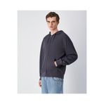 Champion 220786-VS517 Icons Full Zip Hoodie Gri Erkek Sweatshirt