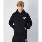 Champion 221192-KK001 Siyah Street Varsity Hooded Erkek Sweatshirt