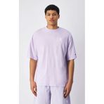 Champion 221257-VS101 Icons Plush Wash Crewneck Mor Erkek T-Shirt