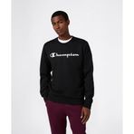 Champion 221811-KK001 Siyah Script Shop Crewneck Erkek Sweatshirt