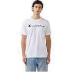 Champion 221814 Script Shop -Sleeve Tee Beyaz Erkek T-Shirt - XL