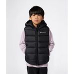 Champion 307223-KK001 Siyah Outdoor Hooded Full Zip Vest Çocuk Yelek