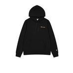 Champion Baskılı Kapüşonlu Sweatshirt, Kadın, Siyah, M
