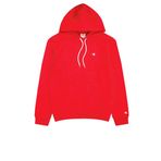 Champion Bisiklet Yaka C-logo Kapüşonlu Sweatshirt, Erkek, Kırmızı, L