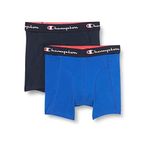 Champion Core 2'li Paket Boxer, Erkek, Mavi / Lacivert, S