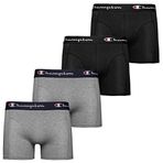 Champion Core 4'lü Paket Boxer, Erkek, Gri, S