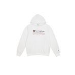 Champion Erkek Baskılı Kapüşonlu Sweatshirt, Beyaz, S