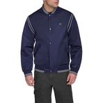 Champion Erkek Hafif Varsity Bomber Ceket, Peacoat, XXL