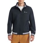 Champion Flex Stand Yaka ile Erkekler Suya Dayanıklı Varsity Bomber Ceket, Peacoat, M