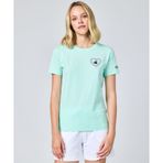 Champion Icons Crewneck T-Shirt Kadın Yeşil Tişört - 117233-GS009