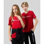 Champion Icons SS Tee 08-12 yaş çocuk erkek Kırmızı Tişört - 306879-RS054