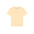 Champion Kadın Baskılı Bisiklet Yaka T-Shirt, Gül, XS