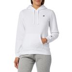 Champion Kadın Legacy Basics W-Light Powerblend Polar Kapüşonlu Sweatshirt, Beyaz, XL