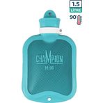Champion Kauçuk Termofor Mini Sıcak Su Torbası, Kokusuz Sıcak Su Torbası Mavi 1,5 L