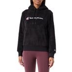 Champion Legacy Bonded Polar Teddy Kapüşonlu Siyah Kadın Sweatshirt