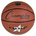 Champion Sports Composite Game Basketbol Topları, Orta Boy (Boyut 15 – 72,4 cm), Beden 6