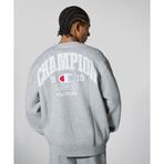 Champion Street Varsity Crewneck 221194-EM021 Gri Erkek Sweatshirt