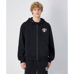 Champion Street Varsity Hooded Full Zip Sweatshirt 221193-KK001 Siyah Erkek Sweatshirt