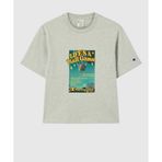 Champion T-Table Short-Sleeve Tee Kadın Gri Tişört - 118469-EM038