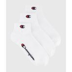 Champion U20099-WW001 Basics Quarter Socks 3'lü Beyaz Unisex Çorap