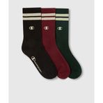 Champion U20250-KK001 Seasonal Crew Socks 3'lü Siyah Unisex Çorap