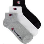 Champion Unisex Socken, 3 Paar - Sneaker Socken Basic Schwarz Çorap - 43 - 46