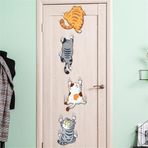 champracer Duvar çıkartması, çocuk odası kedi çıkartması, sevimli kediler duvar çıkartması, kedi çıkartması, kapı çıkartması, yatak odası duvar dekorasyonu, erkek ve kız çocukları için
