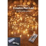 CHANCE GİFT 3 Metre Gün Işığı Peri Led Özel Günler Dekorasyon Ev Oda Süsleme Ledi