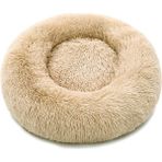 Chance Petcastle Yuvarlak Peluş Pet Yatak Kulübesi (Yurt Dışından) - Krem - 60 x 60 cm