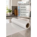 Chandler Home Kitinen Şeffaf Raf, Dolap ve Çekmece Örtüsü (45 cm x 10 Metre)