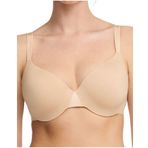 Chantelle Essential, örtücü tişört sütyen, kadınlar için görünmez iç çamaşırı, Bej Dore, 85C