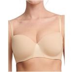 Chantelle ESSENTIALL, Bandeau tişört sütyen, kadınlar için görünmez iç çamaşırı, Bej Dore, 70G