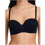 Chantelle ESSENTIALL, Bandeau tişört sütyen, kadınlar için görünmez iç çamaşırı, Siyah, 75B