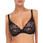 Chantelle Kadın Orangerie Dream Plunge Tişört Sütyen, Siyah, 75F