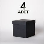 Chanza Home 4'lü Siyah Küçük Boy Hediye Kutusu 4 Adet Küp Siyah Kaliteli Kutu 10X10X10 cm