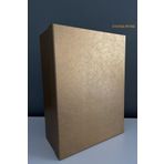 CHANZA HOME Büyük Boy Gold Sert Hediye Kutusu Damat Gelin Bohça Kutusu 44x32x16
