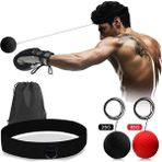 Chaoduo Shop 1 Kırmızı ve 1 Siyah Stil Boks Refleks Hız Yumruk Topu Mma Sanda Yükseltme Reaksiyonu El Göz Eğitimi Spor Salonu Muay Thai Fitness Egzersiz Kutusu Aksesuarları (Yurt Dışından) - Beyaz